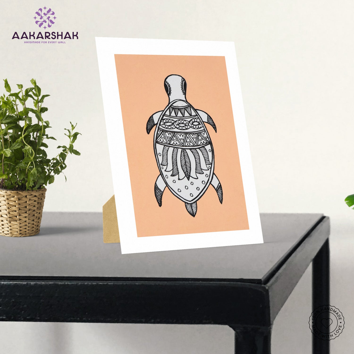 vibrant handmade madhubani painting-depicting indian folk traditions
