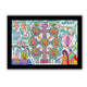 Handmade Kobhar Madhubani Painting Wall Decor 17x24