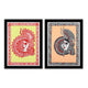 Handmade Madhubani Painting Set of 2 – Durga 12x16