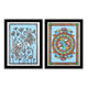 Handmade Madhubani Painting Set of 2 – Fish 12x16