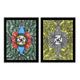 Handmade Madhubani Painting Set of 2 – Fish 12x16