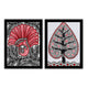 Handmade Madhubani Painting Set of 2 – Peacock and Tree of life 12x16