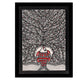 Handmade Tree of life Madhubani Painting Wall Decor 12x16