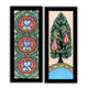 Handmade Madhubani Painting Set of 2 – Fish & Peacock Wall Decor 8x23