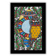 Handmade Madhubani Shankh Painting 8x12 Inch Framed Indian Wall Decor