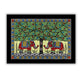 Handmade Elephant Madhubani Painting Wall Decor 17x24