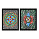 Handmade Madhubani Painting Set of 2 – Fish 12x16