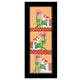Framed artwork of a colorful cow-with handmade pichwai painting 