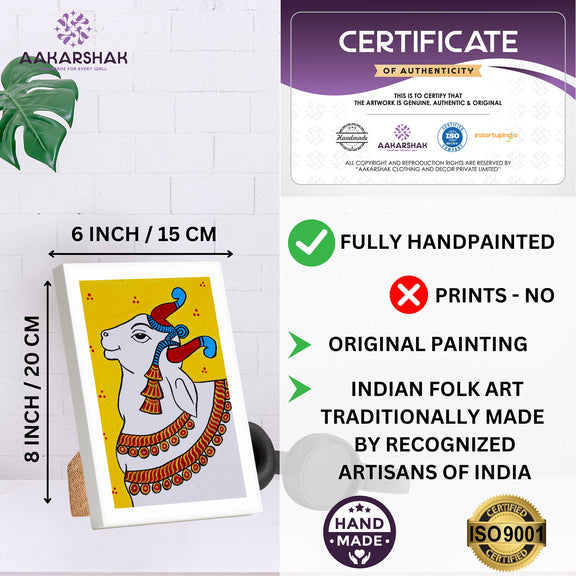 handmade iso certified-pichwai cow painting
