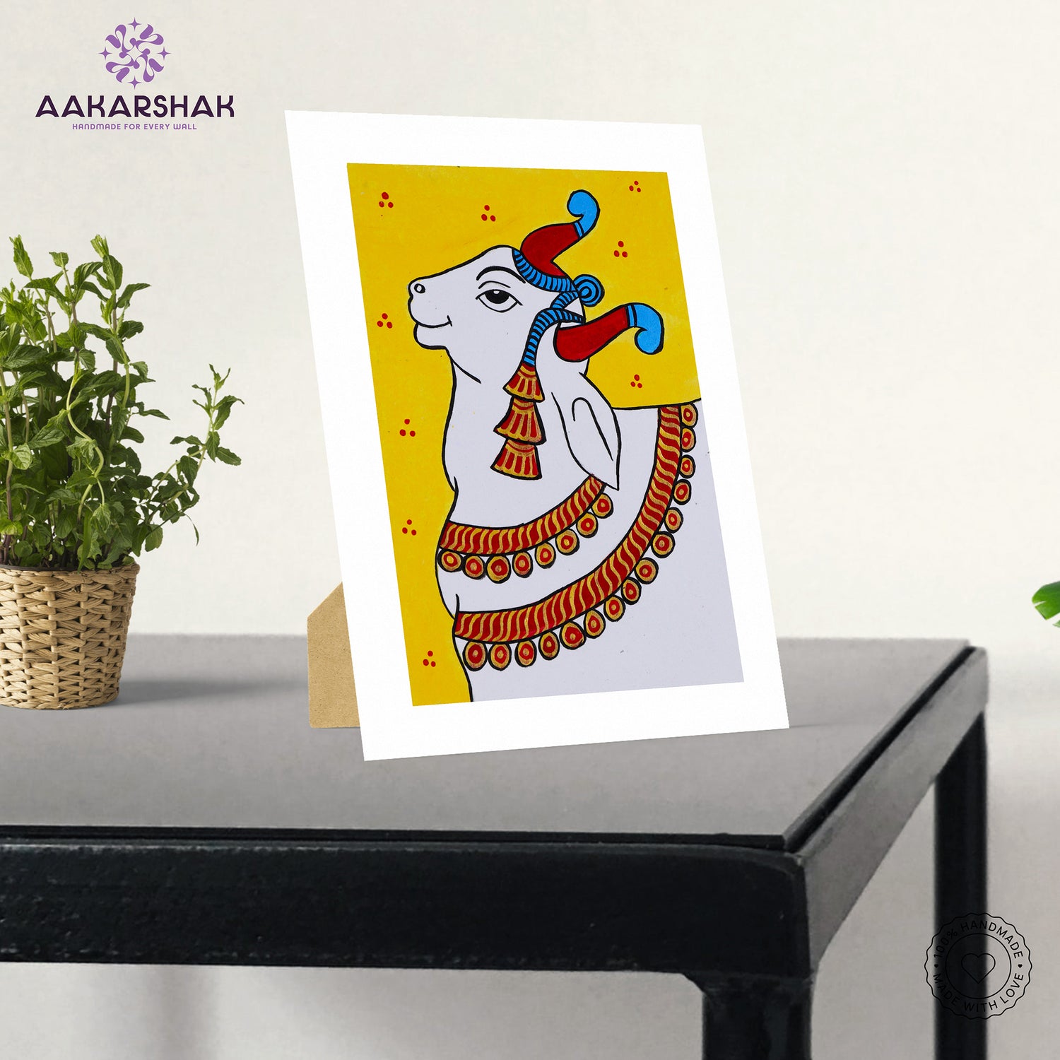 vibrant handmade pichwai painting-depicting indian folk traditions
