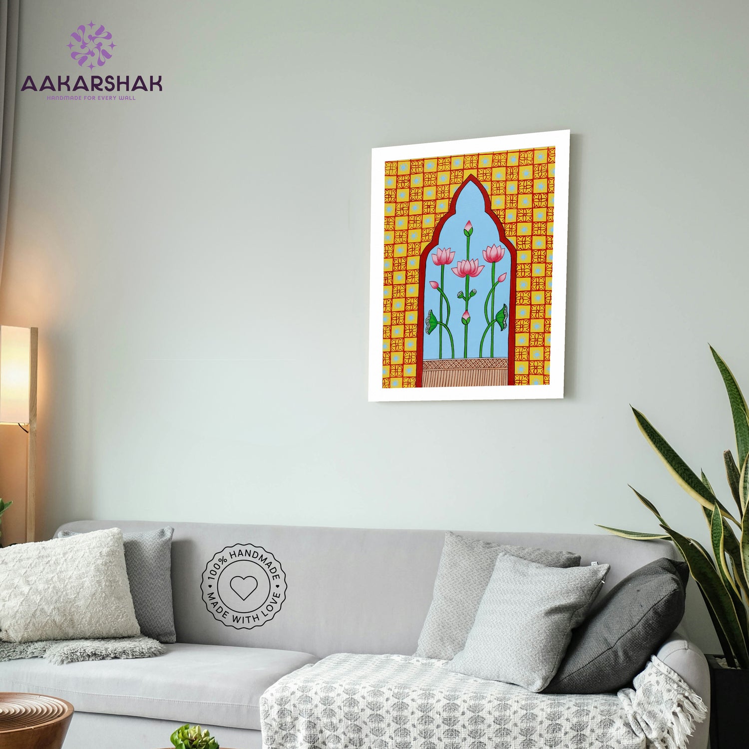 vibrant handmade shrinathji painting-depicting indian folk traditions