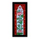 Framed artwork of a colorful lotus-with handmade pichwai painting 
