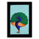 handmade pichwai painting peacock-in vibrant traditional folk art style
