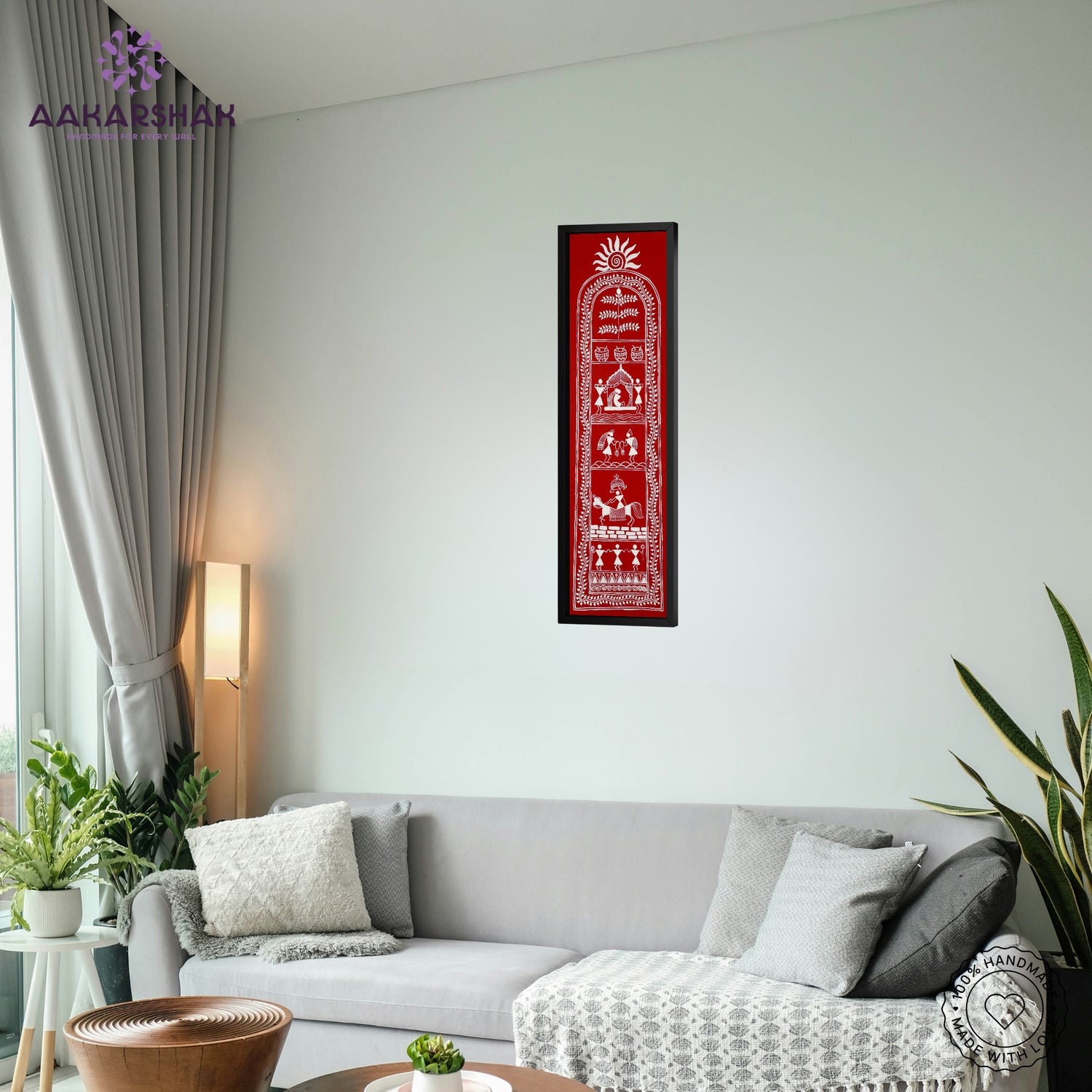 vibrant handmade dolly painting-depicting indian folk traditions