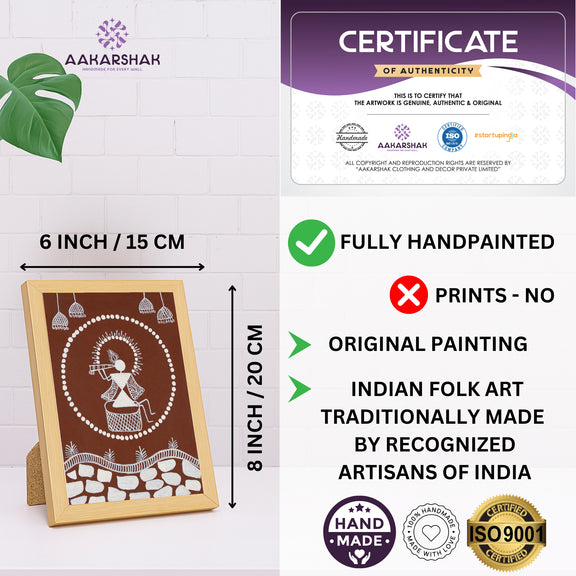 handmade iso certified-krishna warli painting

