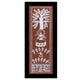 Framed artwork of a colorful krishna -with handmade warli painting 