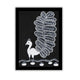 handmade warli painting peacock-in vibrant traditional folk art style
