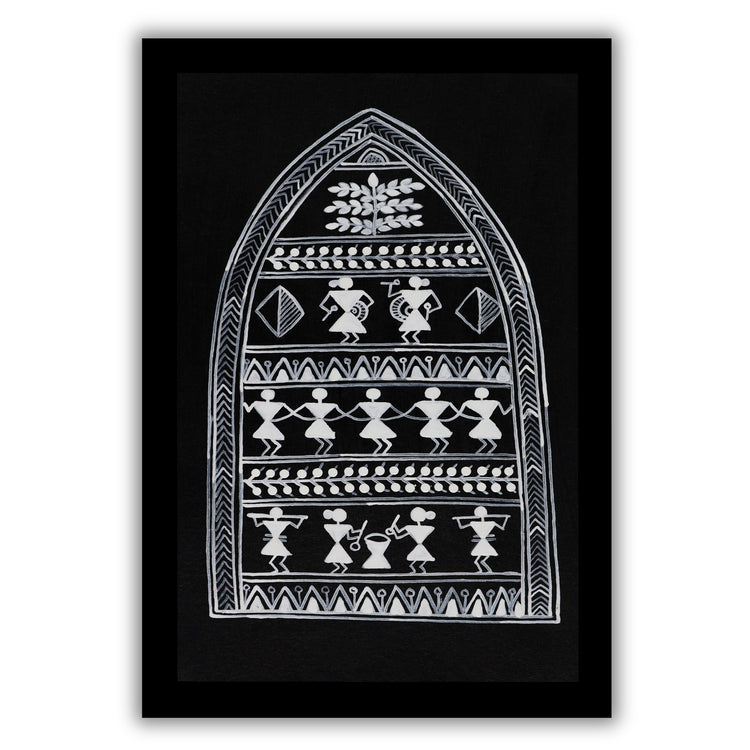 Warli Painting 8x12