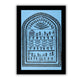 Framed artwork of a black village design-handmade warli painting 
